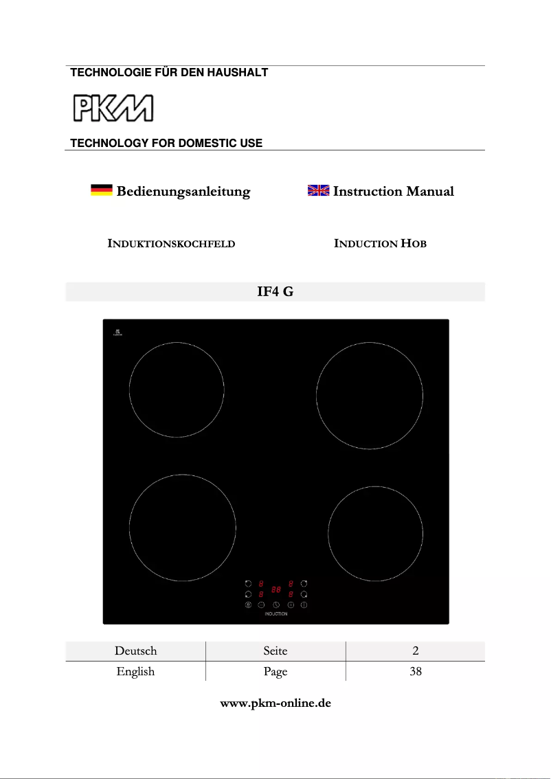 Page 1 de la notice Manuel utilisateur PKM IF4-G