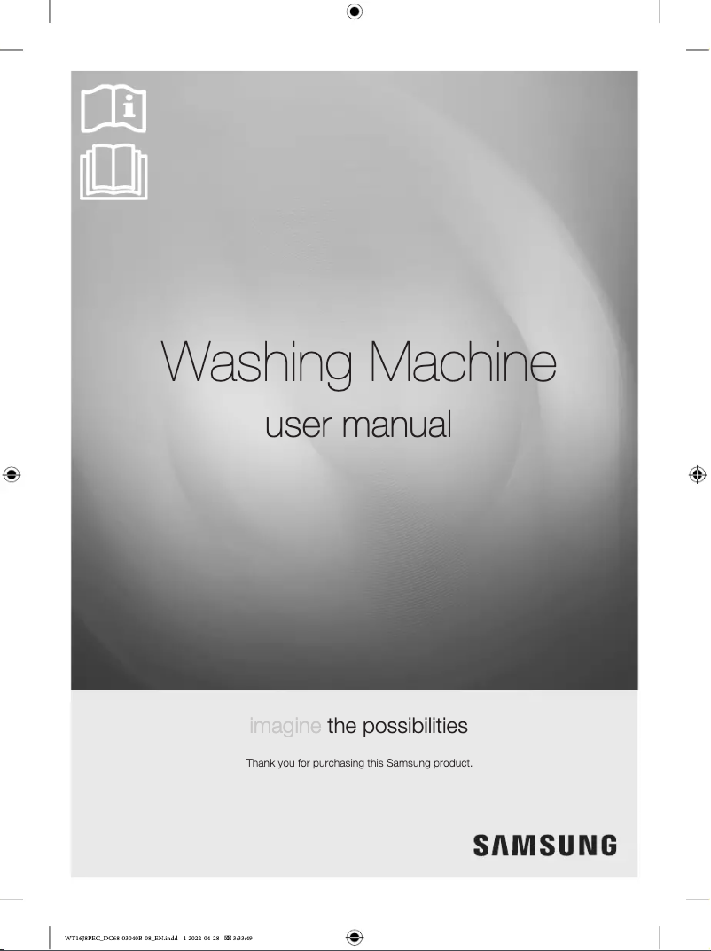 Image de la première page du manuel de l'appareil WT16J8PEC