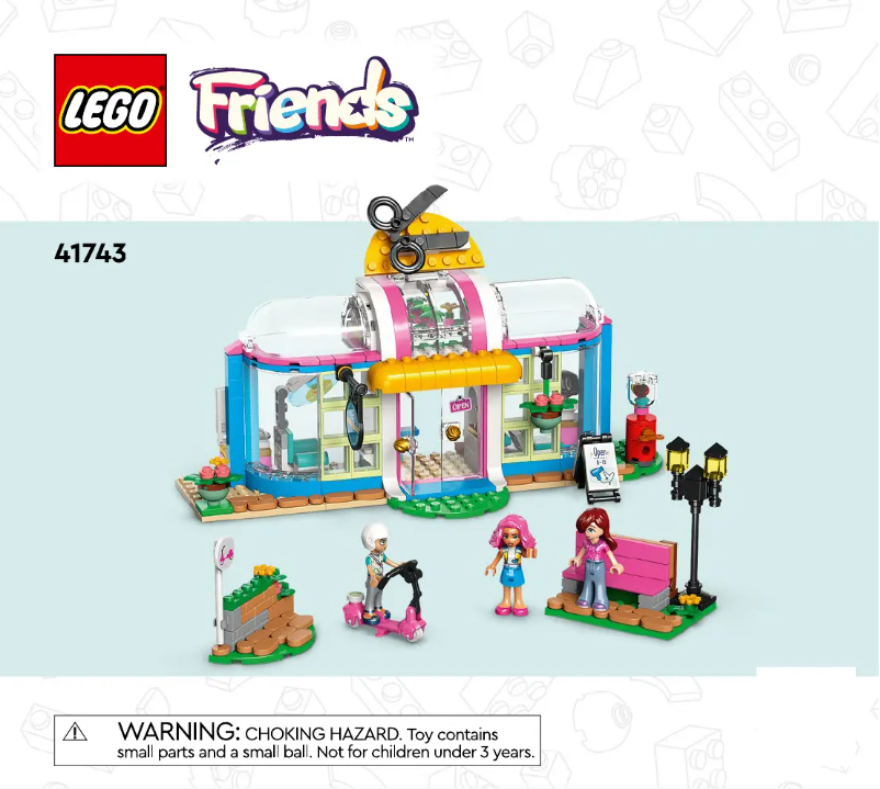 Page 1 de la notice Manuel utilisateur Lego Friends 41743