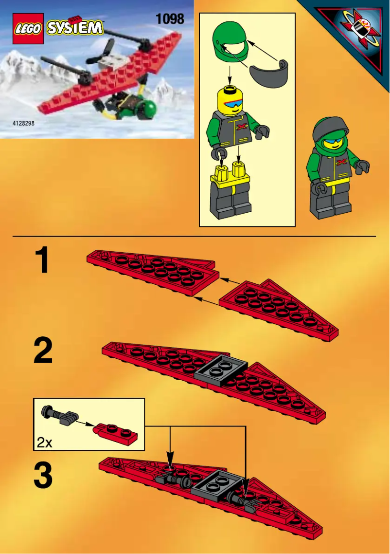 Page 1 de la notice Manuel utilisateur Lego 6585 HANG GLIDER (NBD)