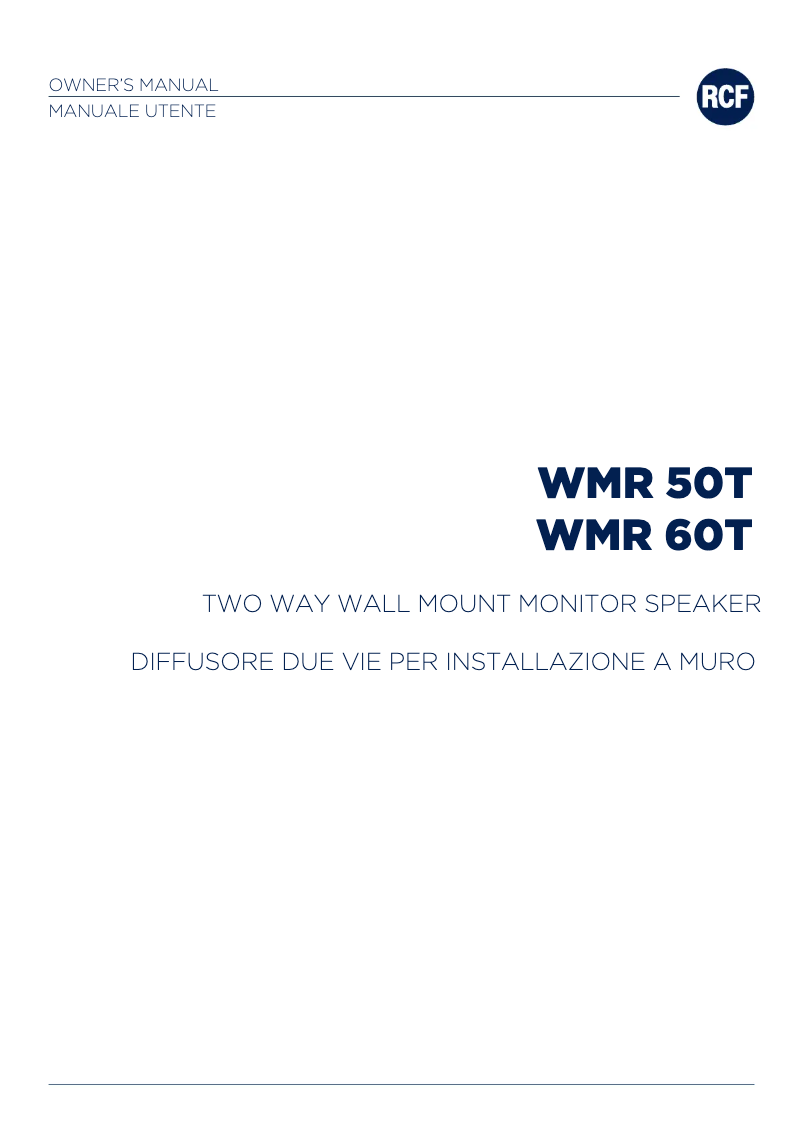 Image de la première page du manuel de l'appareil WMR 60T