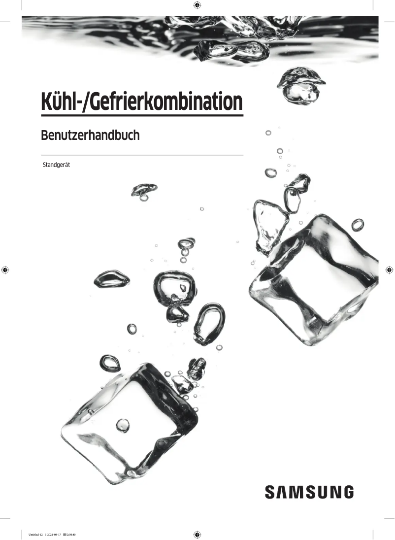 Page 1 de la notice Manuel utilisateur Samsung RF65A967FS9