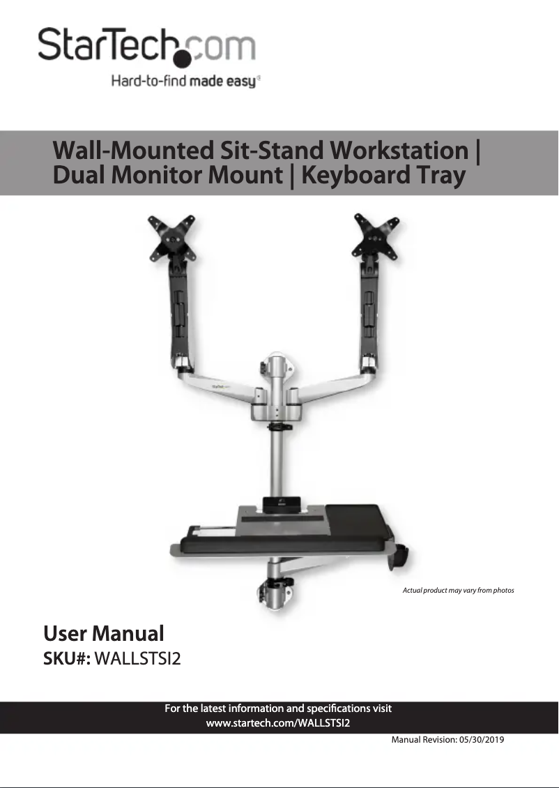 Página 1 del manual Manual de usuario StarTech.com WALLSTSI2