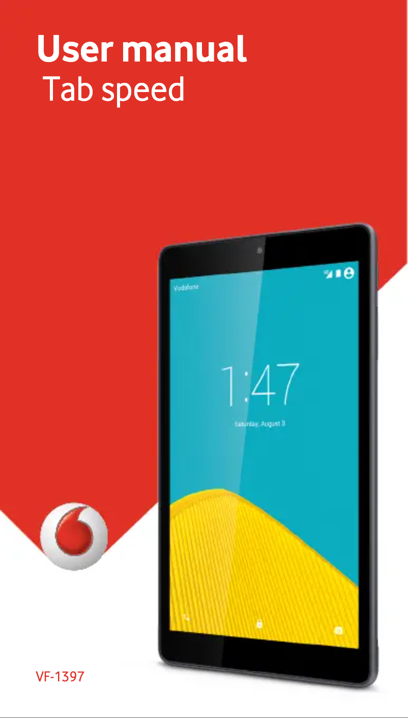 Page 1 de la notice Manuel utilisateur Vodafone Tab Speed 6