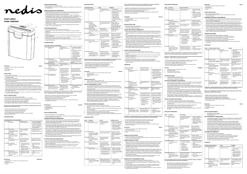 Image de la première page du manuel de l'appareil PASH112BKA4