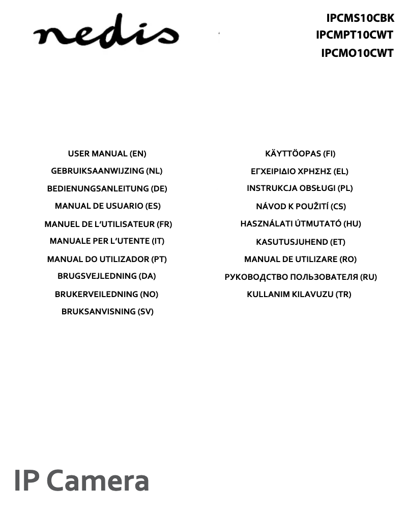 Page n°1 - Manuel utilisateur Nedis IPCMO10CWT