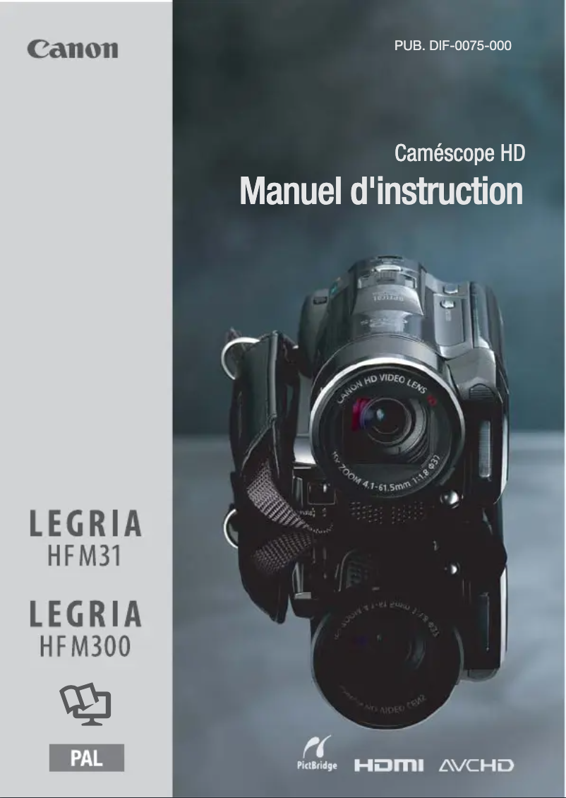Page n°1 - Manuel utilisateur Canon Legria HF M300