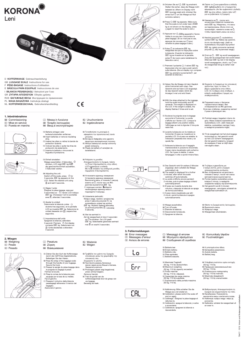 Página 1 del manual Manual de usuario Korona Leni 79417