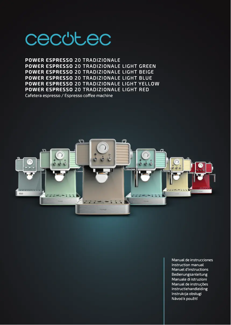 Page n°1 - Manuel utilisateur Cecotec Power Espresso 20 Tradizionale