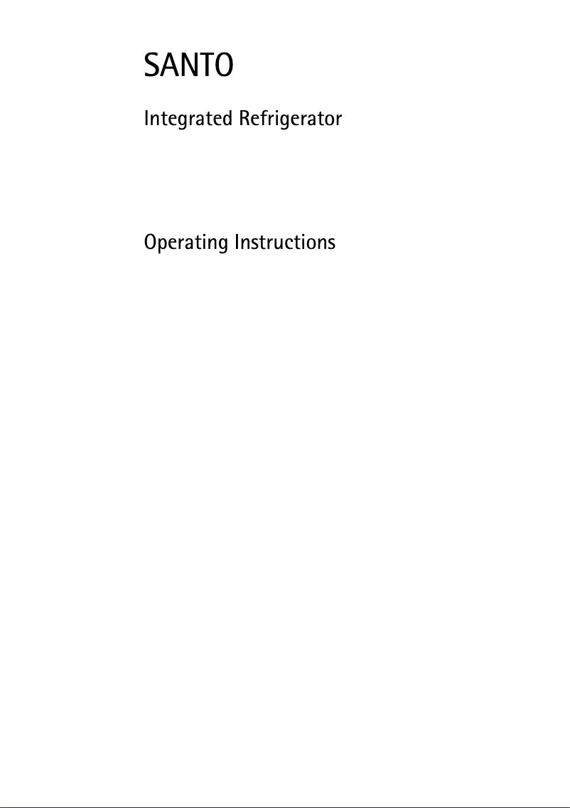 Image de la première page du manuel de l'appareil Santo K78800I
