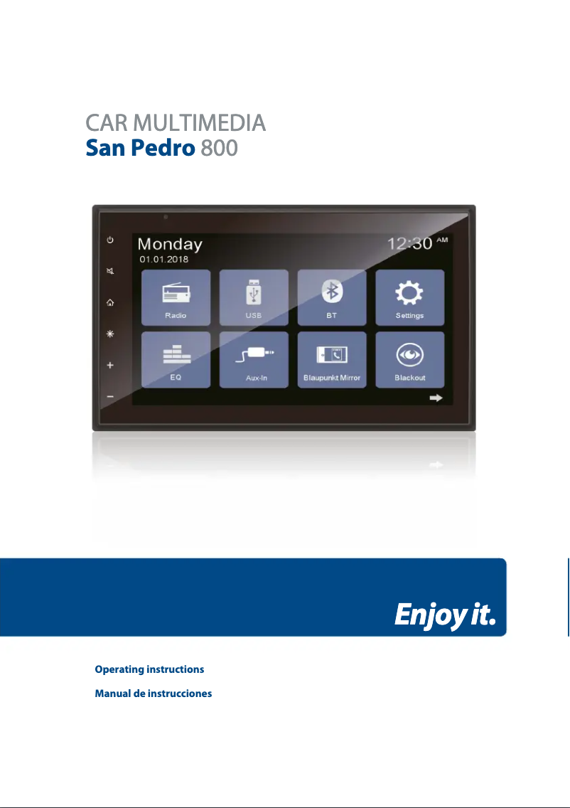 Page n°1 - Manuel utilisateur Blaupunkt San Pedro 800