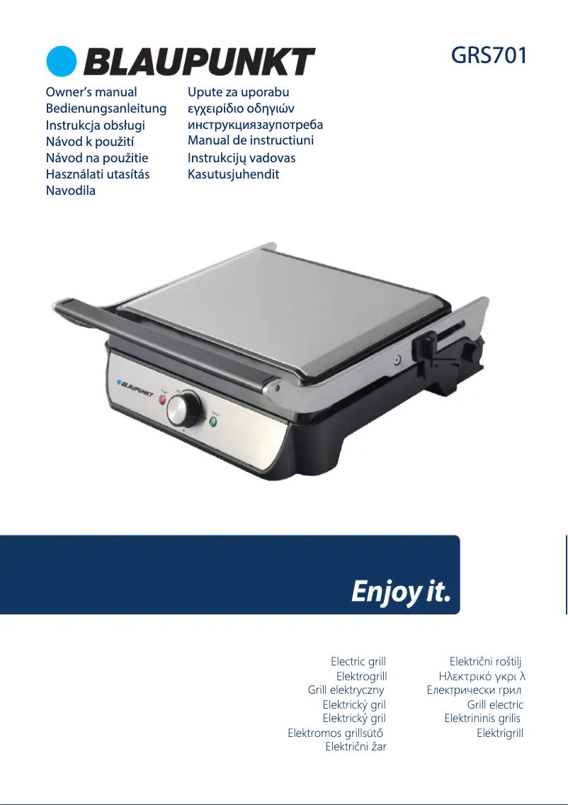 Page n°1 - Manuel utilisateur Blaupunkt GRS701