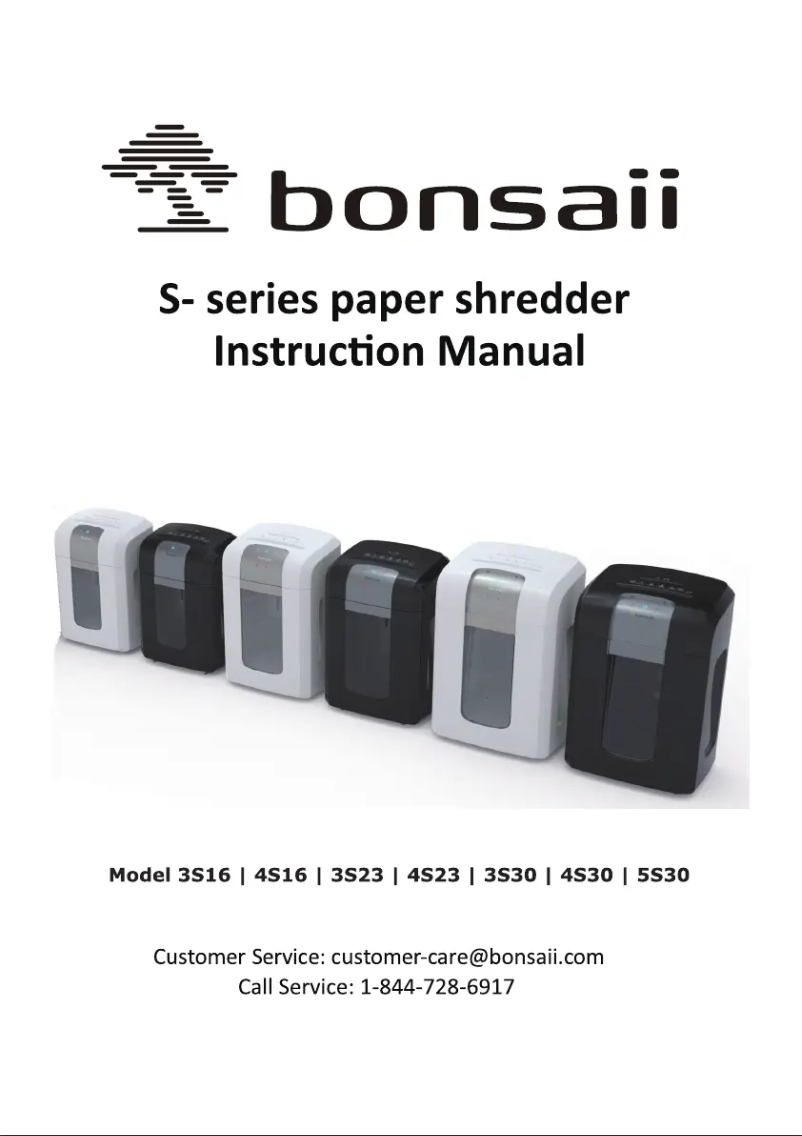 Page n°1 - Manuel utilisateur Bonsaii 5S30