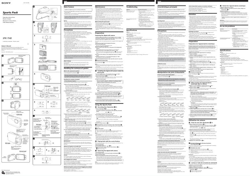 Image de la première page du manuel de l'appareil SPK-THB