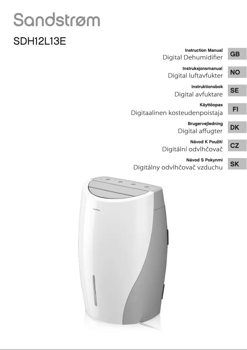 Page 1 de la notice Manuel utilisateur Sandstrøm SDH12L13E