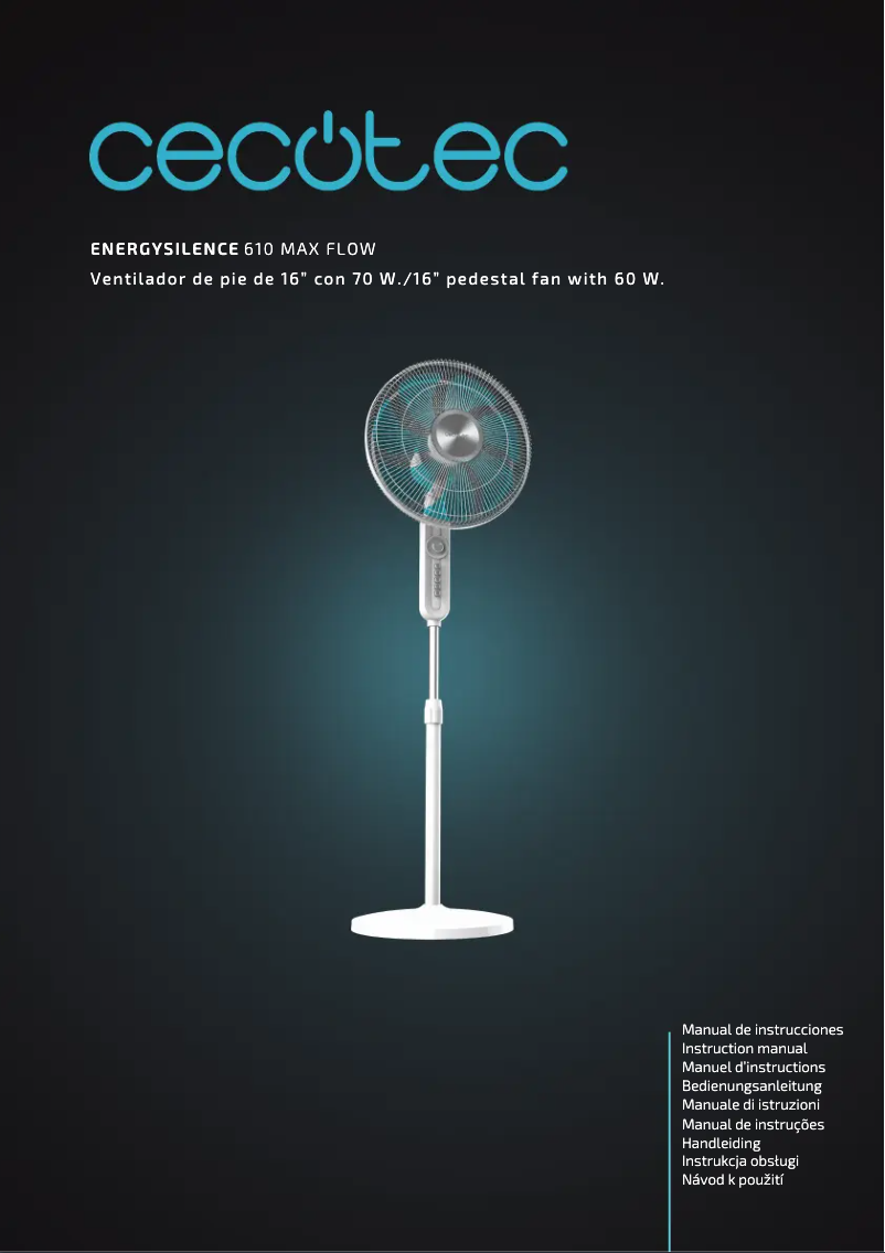 Page n°1 - Manuel utilisateur Cecotec EnergySilence 610 Max Flow