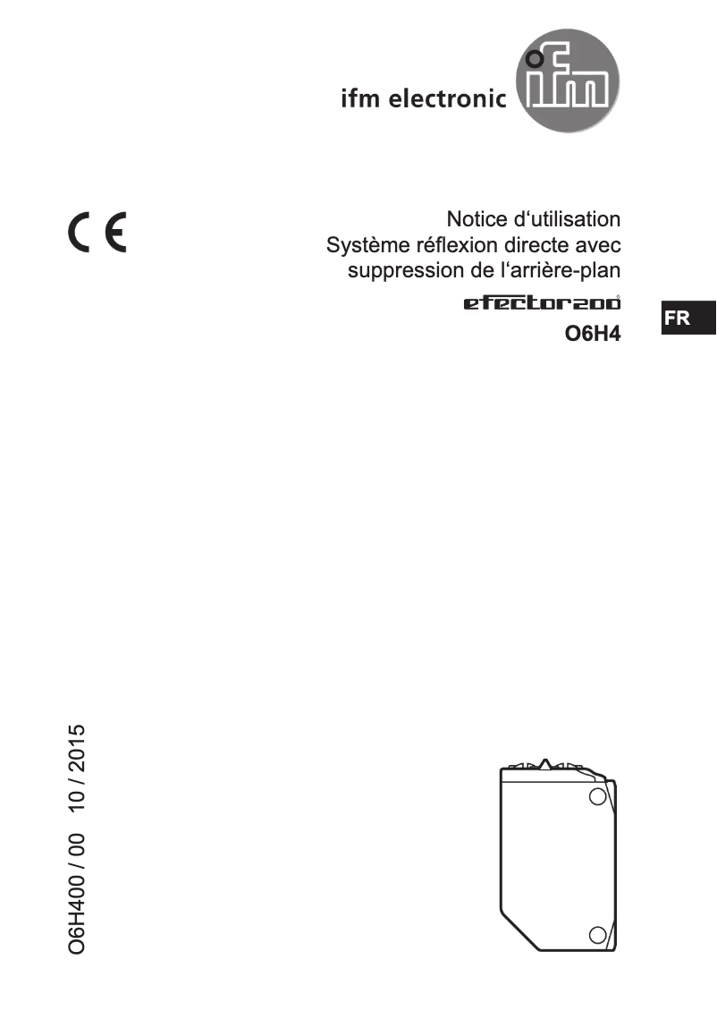 Página 1 del manual Manual de usuario IFM O6H401