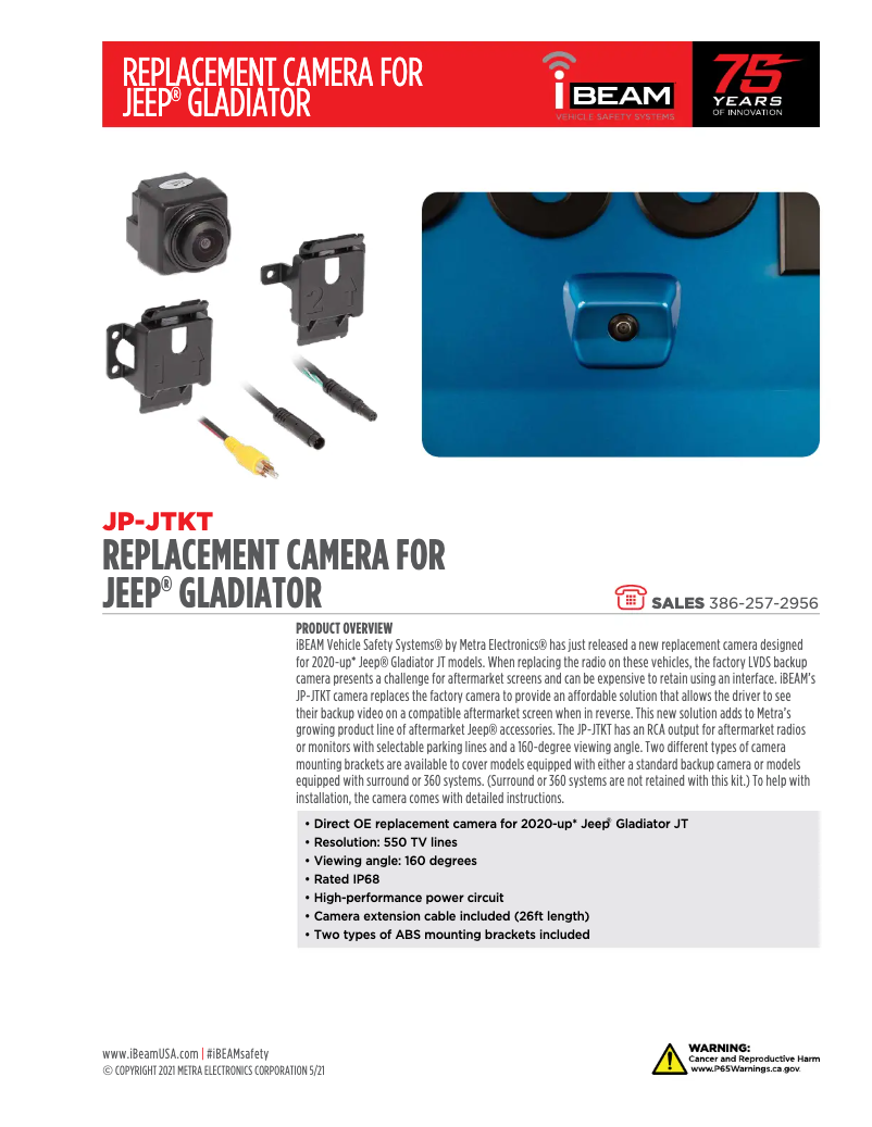 Page 1 de la notice Brochure Metra JP-JTKT