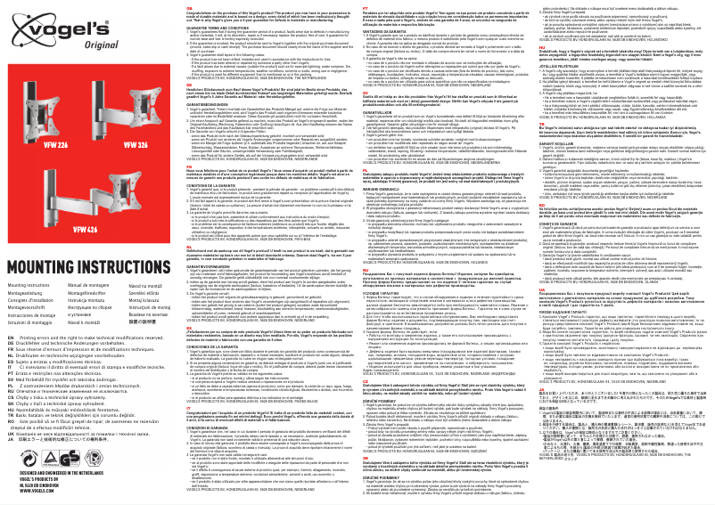 Page n°1 - Manuel utilisateur Vogel's VFW 326