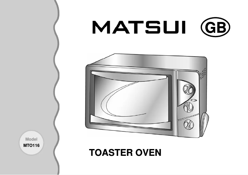 Page 1 de la notice Manuel utilisateur Matsui MTO116