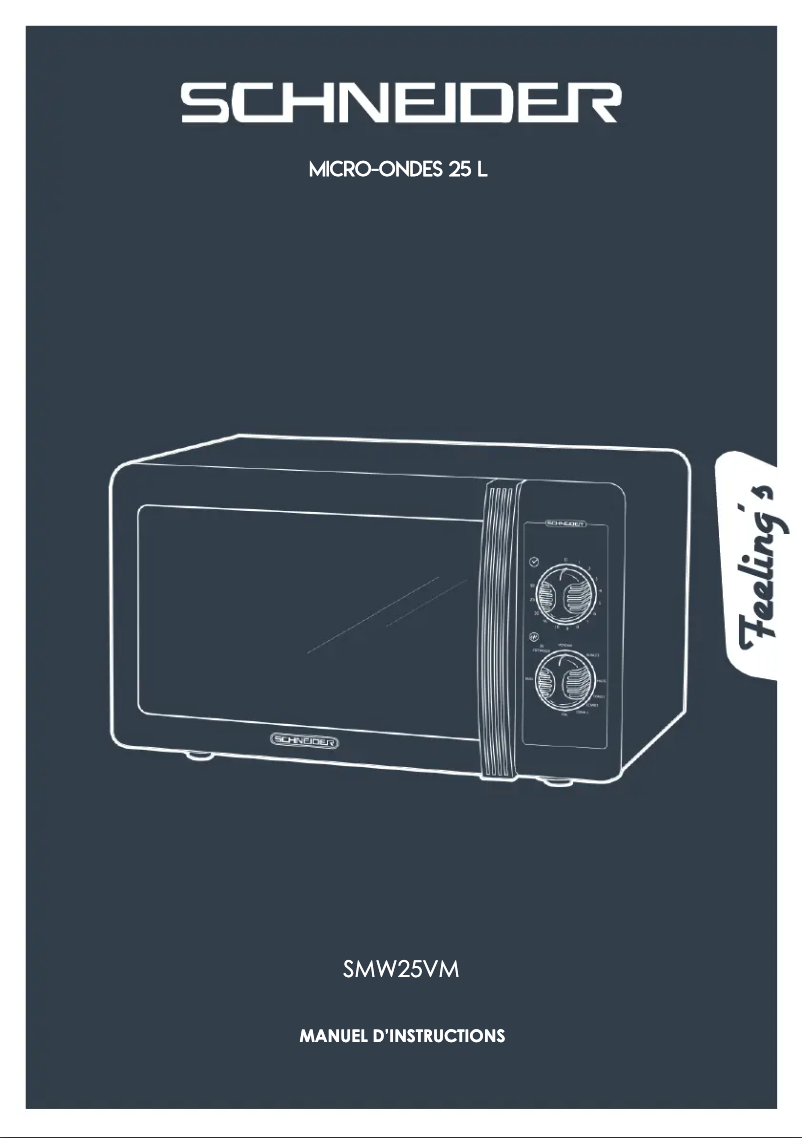 Image de la première page du manuel de l'appareil SMW25VMBL