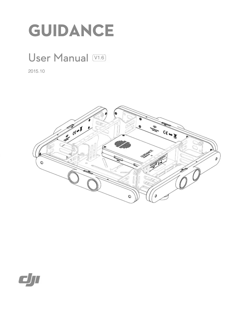 Page n°1 - Manuel utilisateur DJI Guidance
