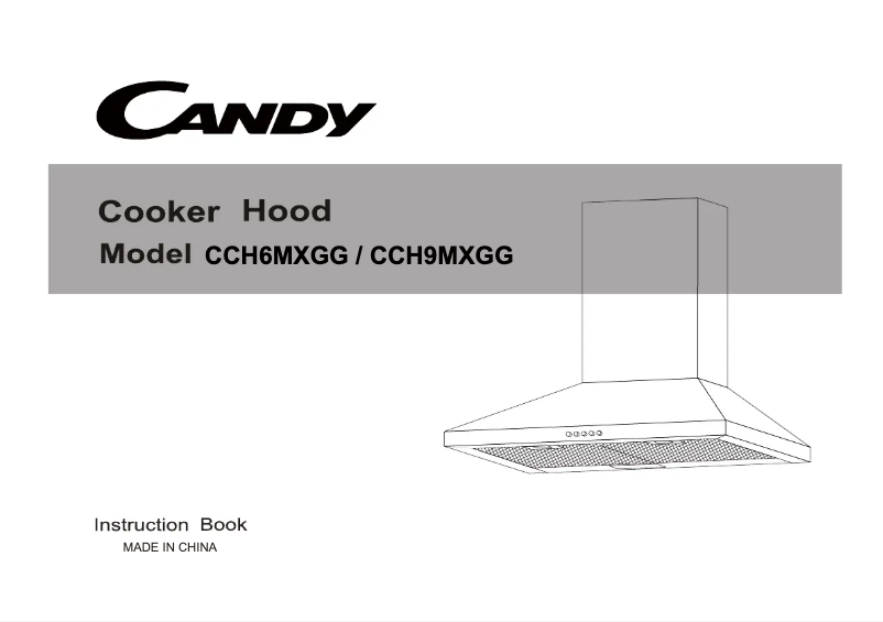 Image de la première page du manuel de l'appareil CCH6MXGG