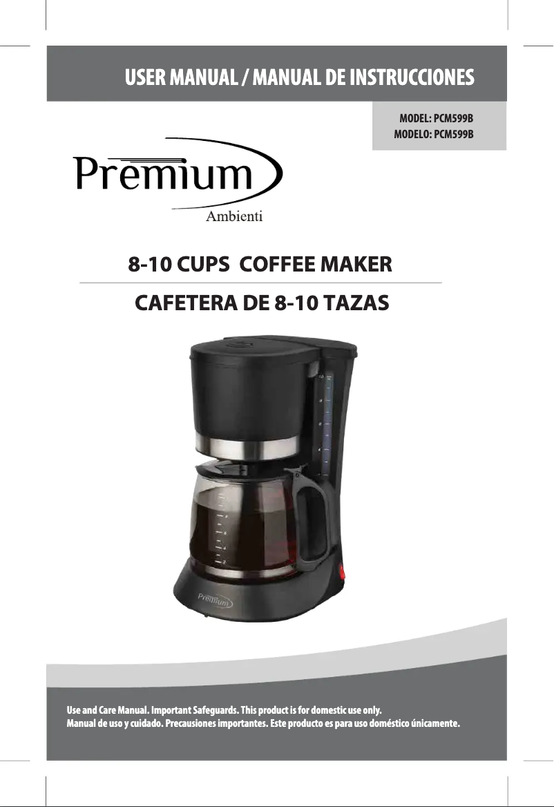 Page 1 de la notice Manuel utilisateur Premium PCM599B