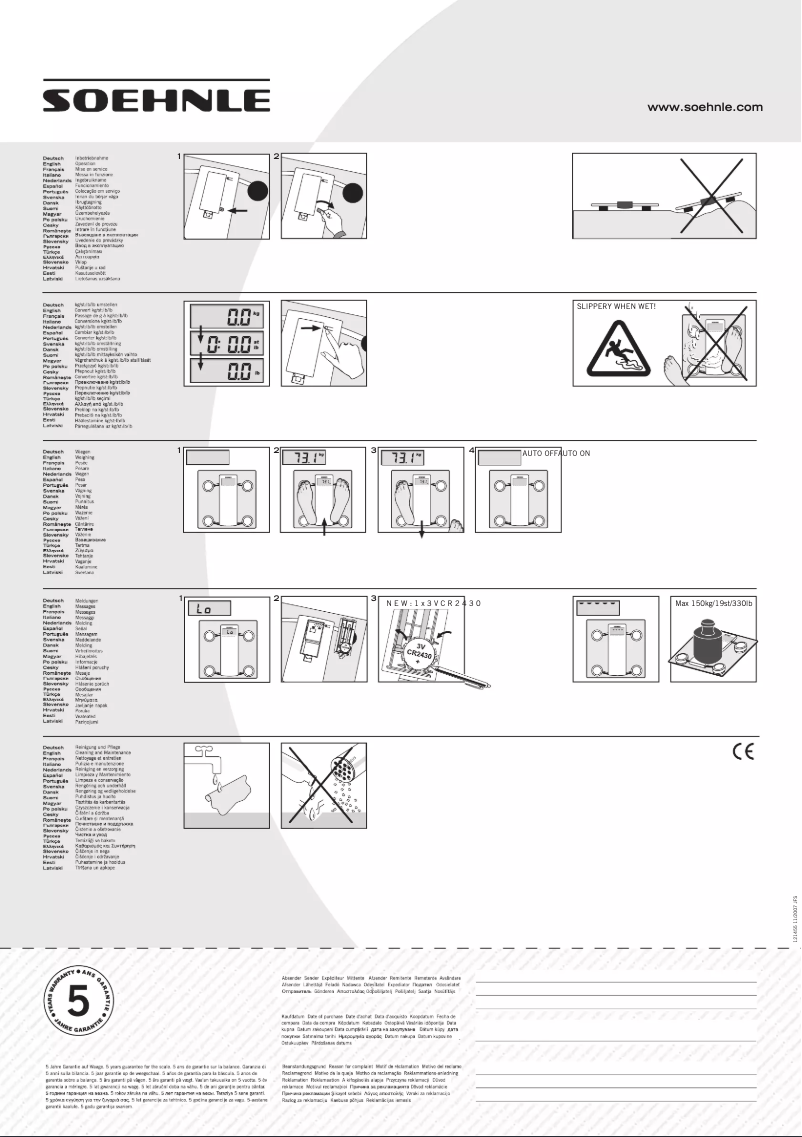 Page n°1 - Manuel utilisateur Soehnle Piano