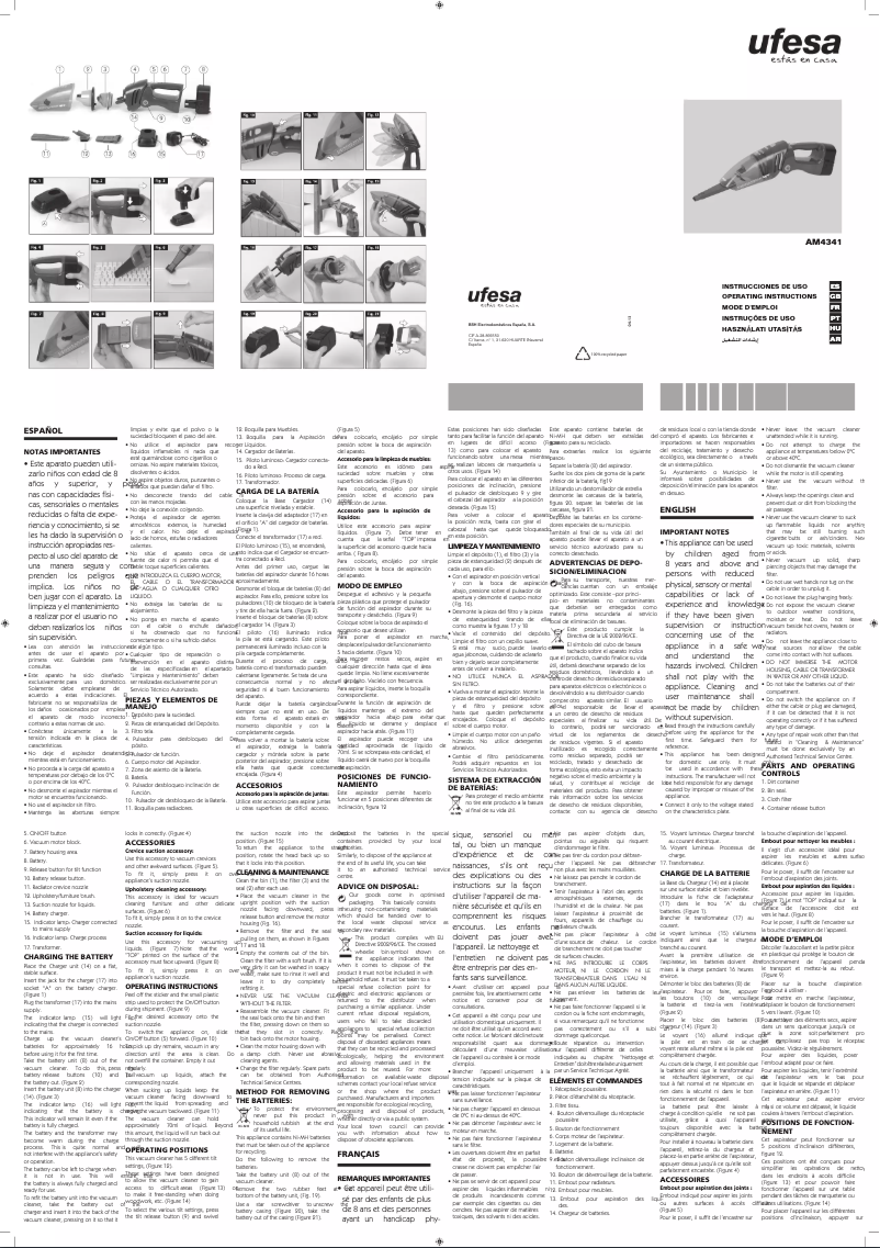 Image de la première page du manuel de l'appareil Flexo AM4341