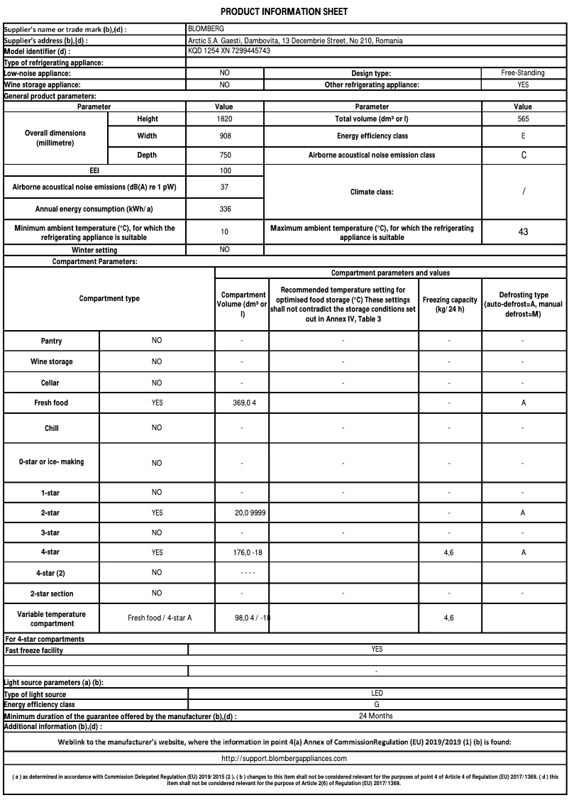 Image de la première page du manuel de l'appareil KQD 1254 XN