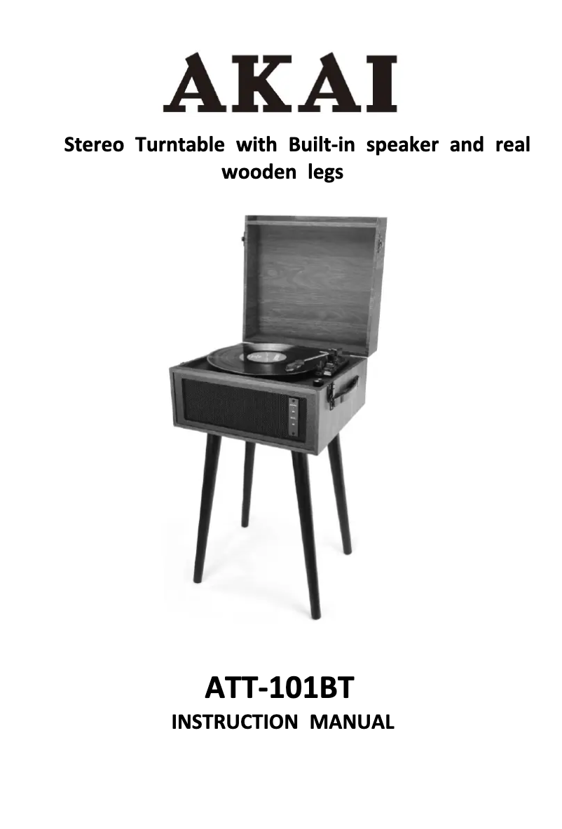 Image de la première page du manuel de l'appareil ATT-101BT