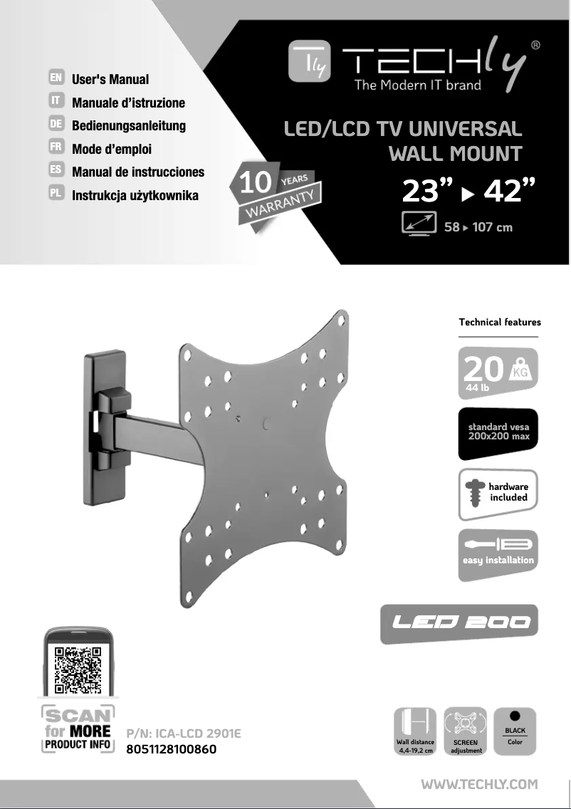 Image de la première page du manuel de l'appareil ICA-LCD 2901E