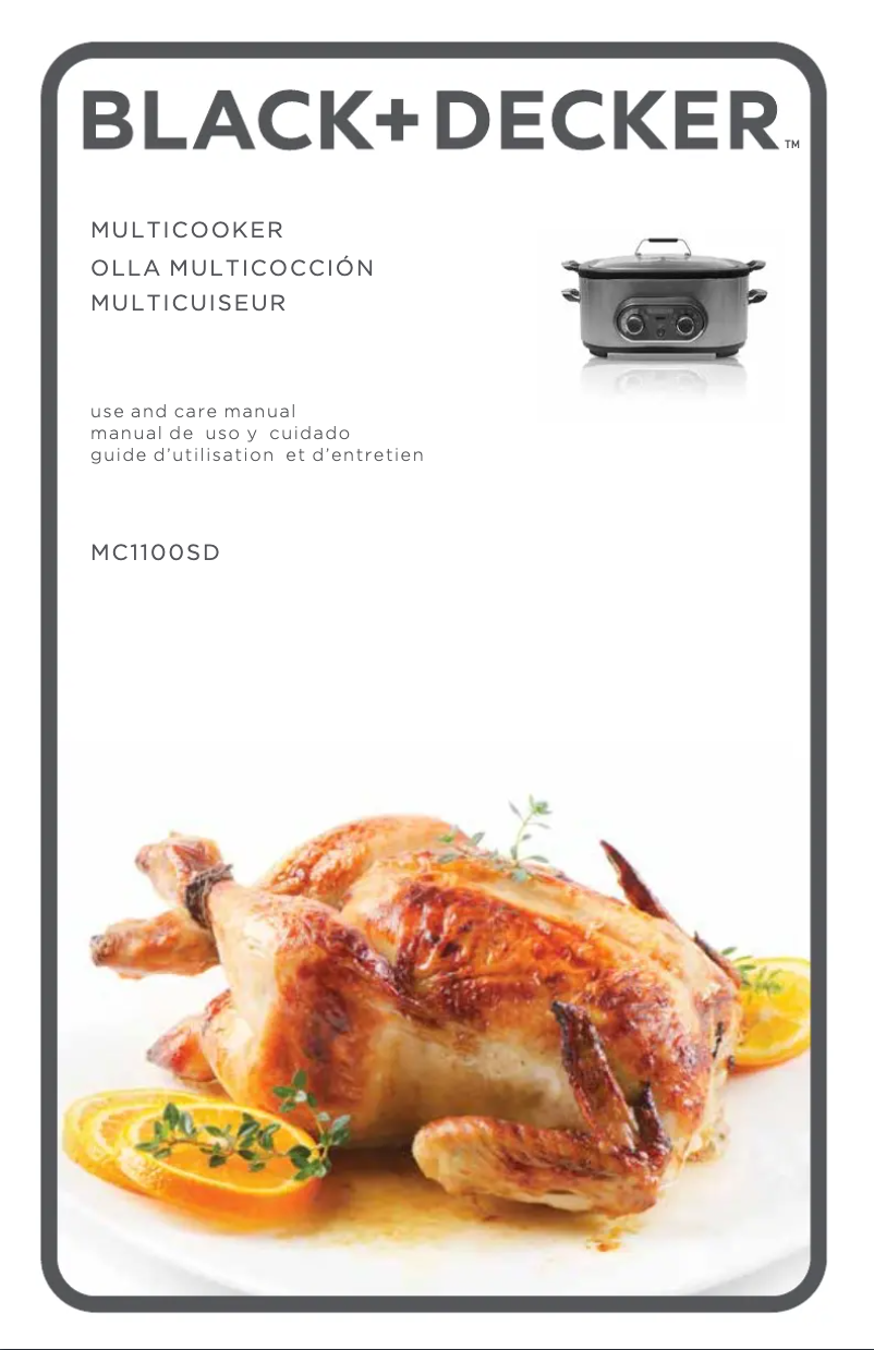 Page 1 de la notice Manuel utilisateur Black & Decker MC100SD