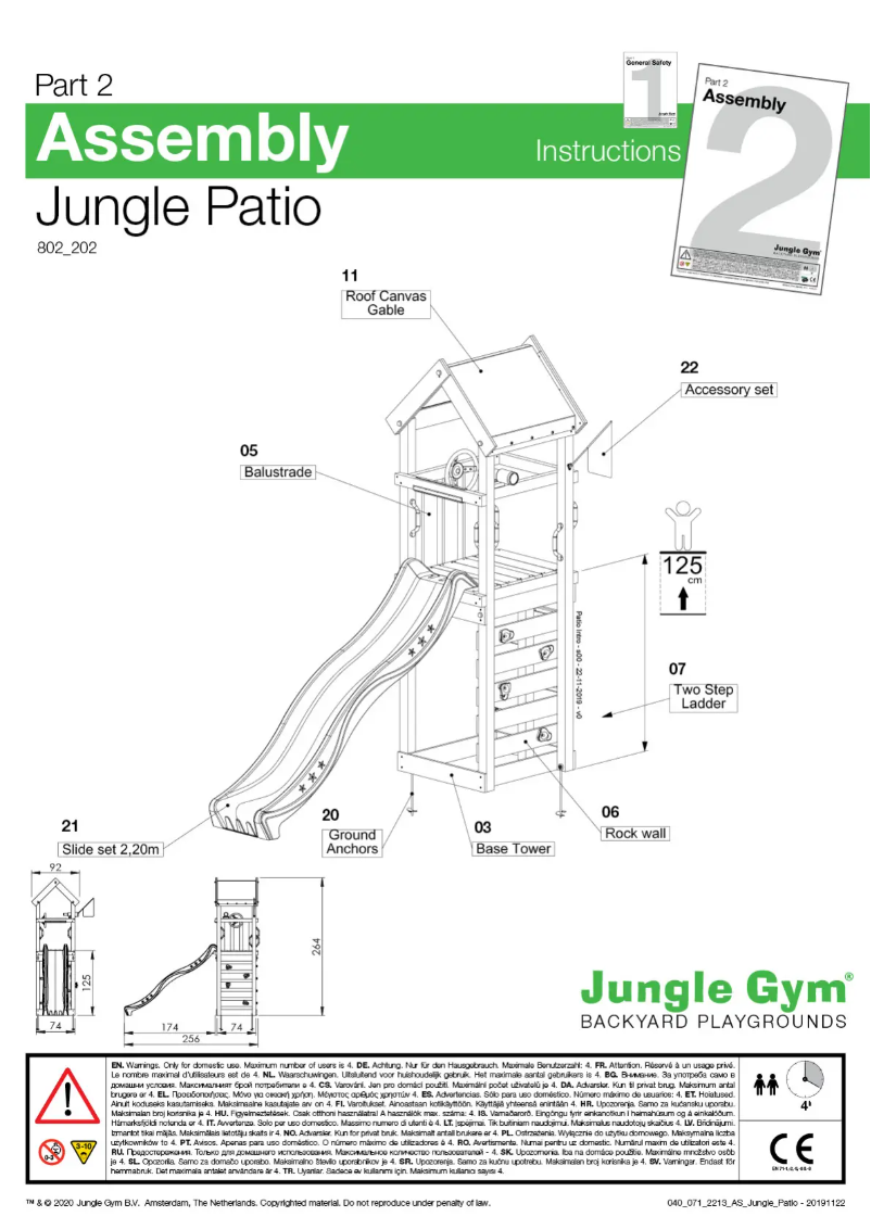 Page n°1 - Manuel utilisateur Jungle Gym Jungle Patio
