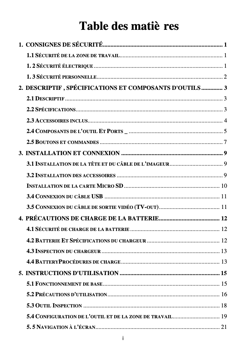 Page 1 de la notice Manuel utilisateur Autel Maxivideo MV400