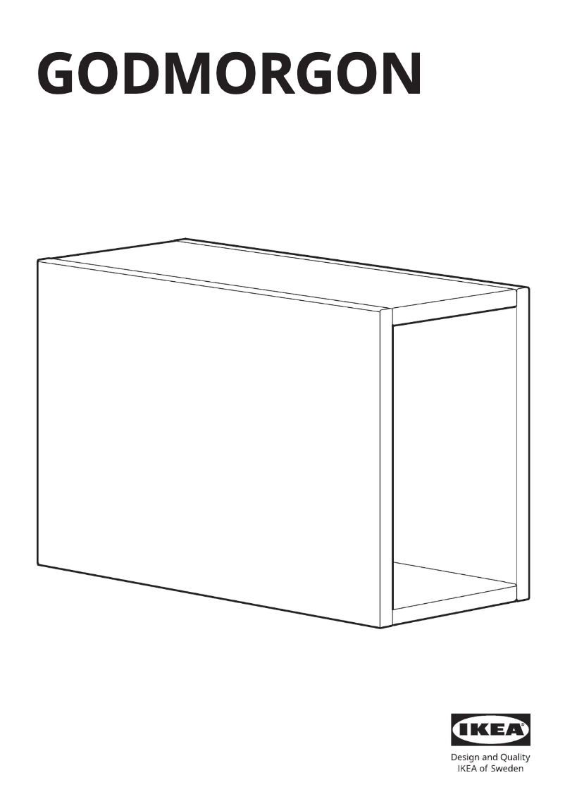 Página 1 del manual Manual de usuario Ikea GODMORGON 404.812.19