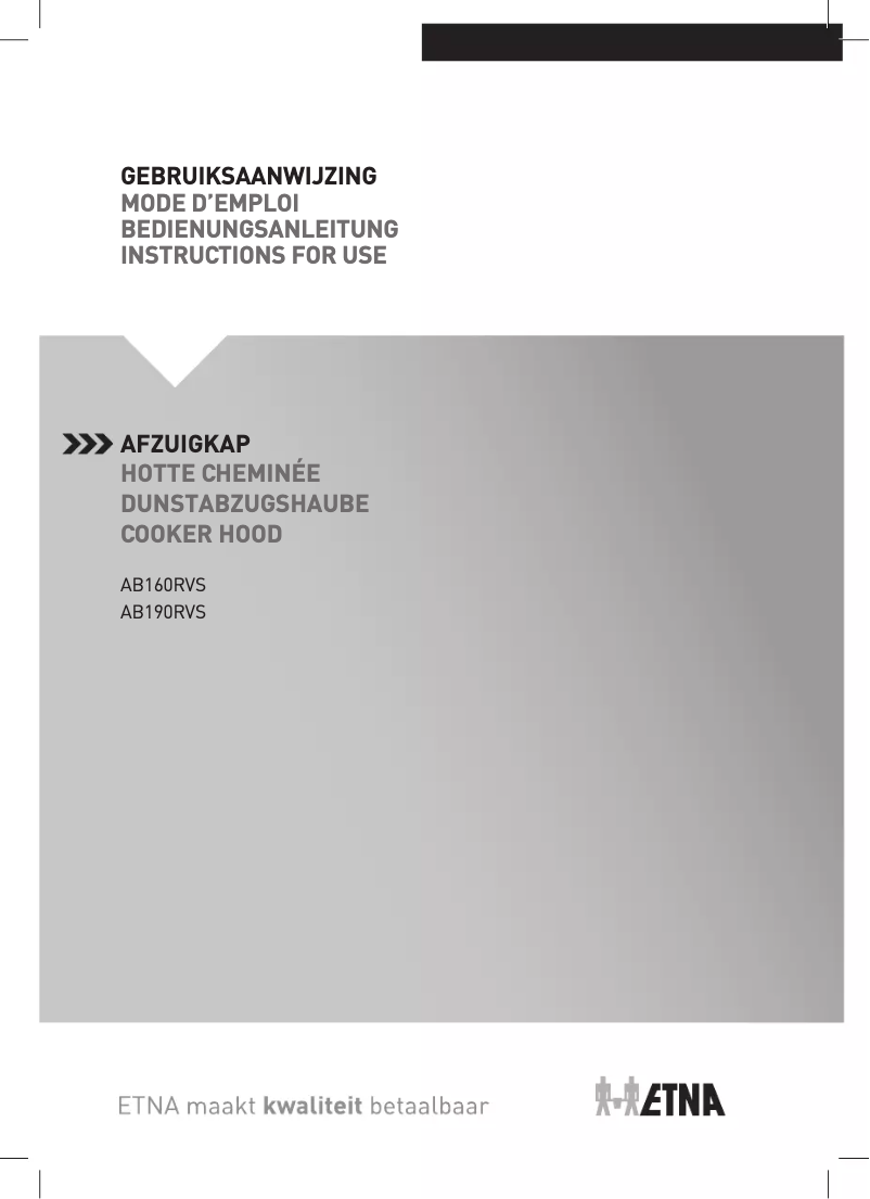 Page n°1 - Manuel utilisateur Etna AB160RVS