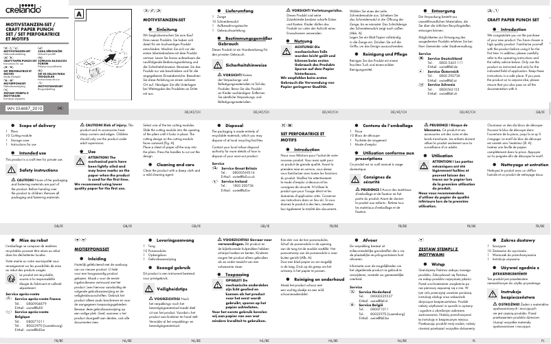 Page 1 de la notice Manuel utilisateur Crelando HG06256F