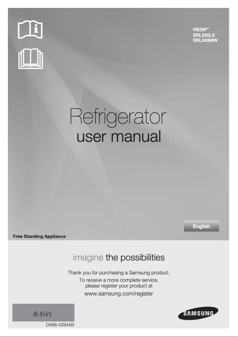 Page 1 de la notice Manuel utilisateur Samsung SRL349MW