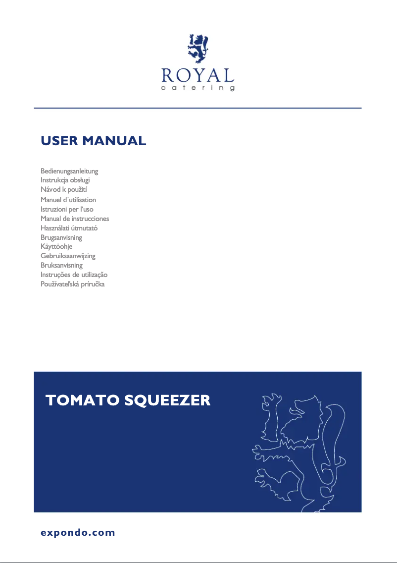 Página 1 del manual Manual de usuario Royal Catering RCSQ-01E