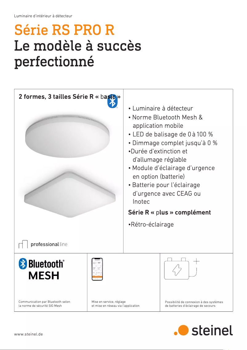 Página 1 del manual Folleto Steinel RS PRO R10 Basic SC