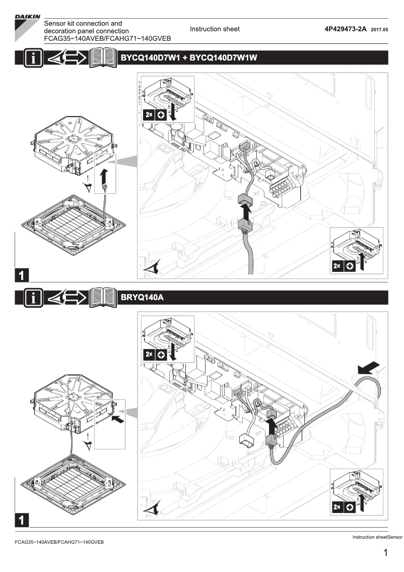Image de la première page du manuel de l'appareil BYCQ140D