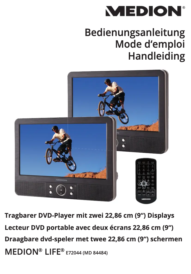 Page 1 de la notice Manuel utilisateur Medion MD 84484 LIFE E72044
