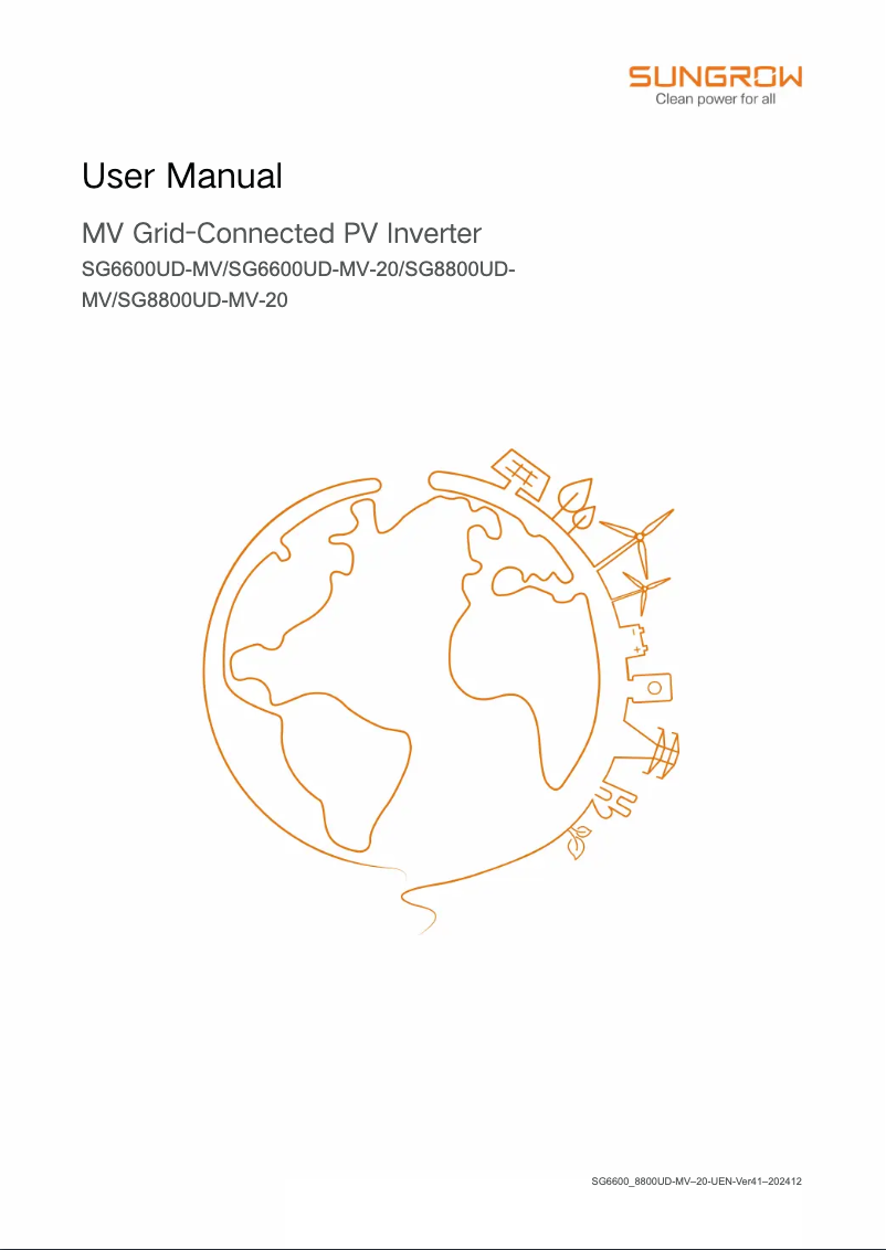 Imagen de la primera página del manual del dispositivo SG8800UD-MV
