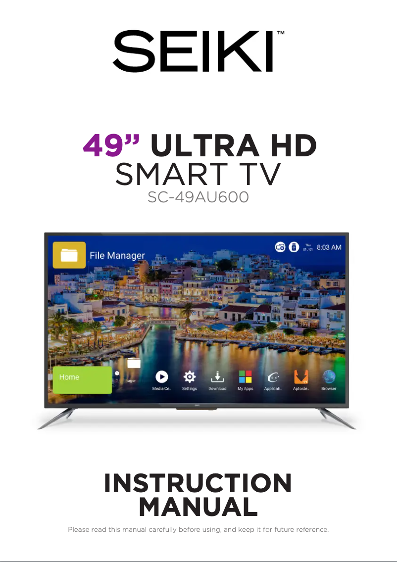 Image de la première page du manuel de l'appareil SC-49AU600