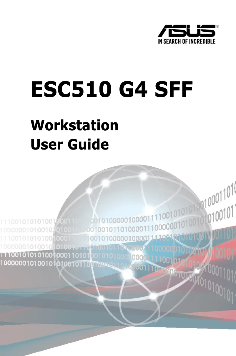 Page 1 de la notice Manuel utilisateur Asus ESC510 G4 SFF