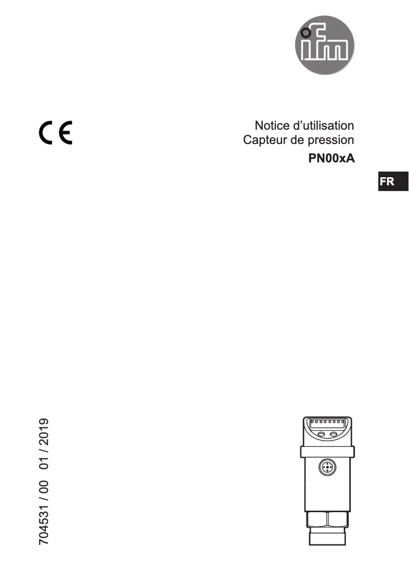 Page n°1 - Manuel utilisateur IFM PN007A