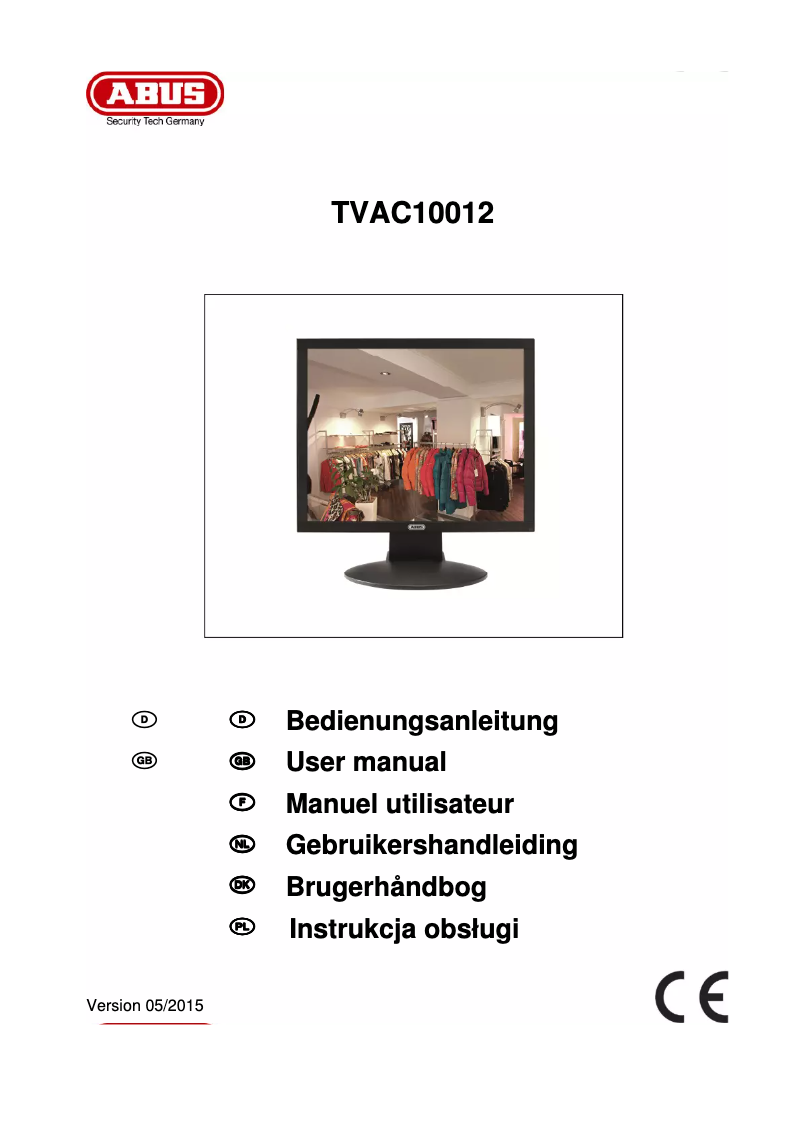 Page 1 de la notice Mode d'emploi Abus TVAC10012