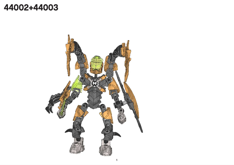 Page 1 de la notice Manuel utilisateur Lego ROCKA